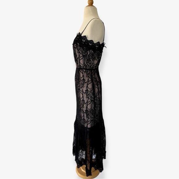 BB Dakota Novelty Black Lace Midi Dress - Picture 8 of 15